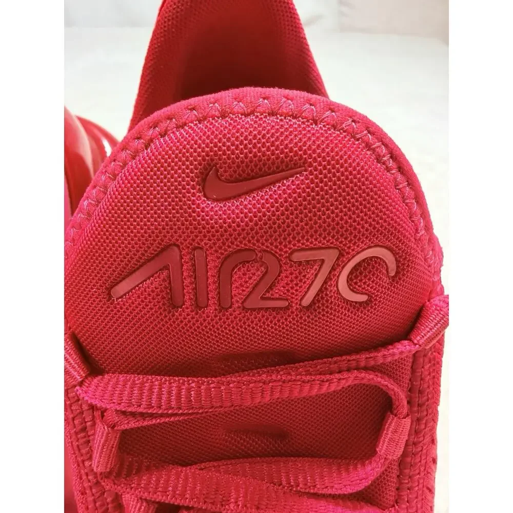 Nike Air Max 270 Triple Red University Red Sneakers CV7544-600 Mens Size 12